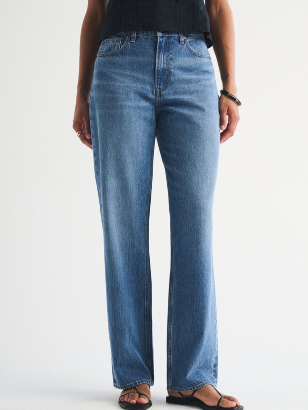 Abercrombie & Fitch Curve Love High Rise Loose Jeans